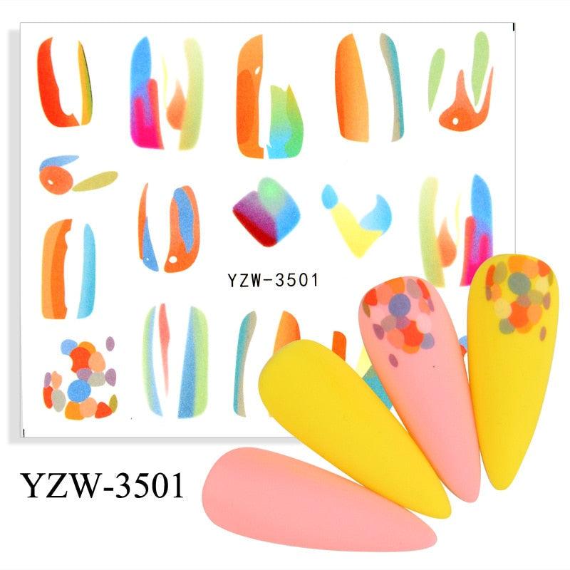 Kawaii Fruit Water Transfer Nail Stickers