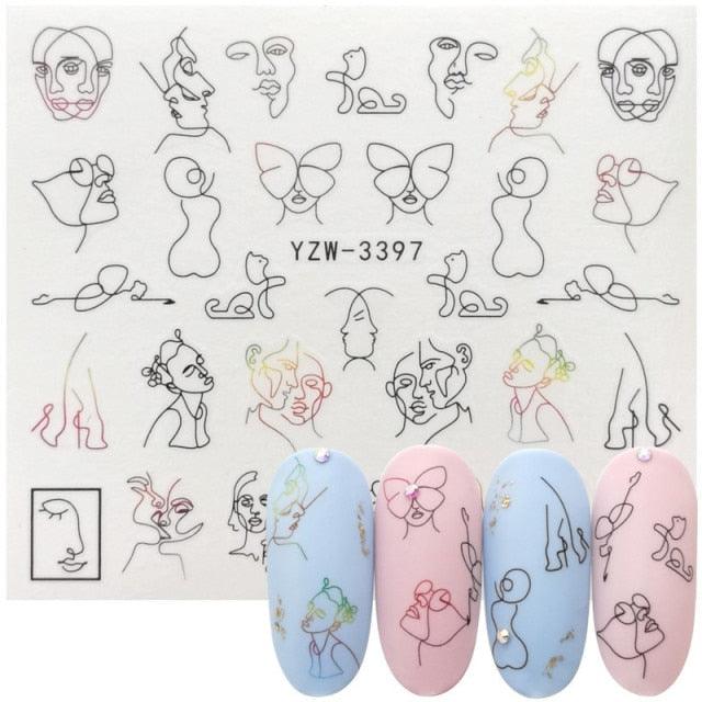 Kawaii Fruit Water Transfer Nail Stickers