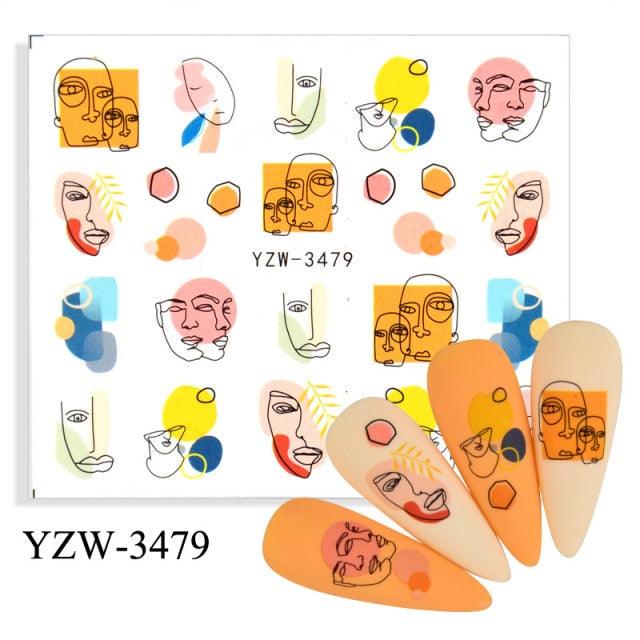 Kawaii Fruit Water Transfer Nail Stickers