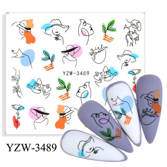 Kawaii Fruit Water Transfer Nail Stickers