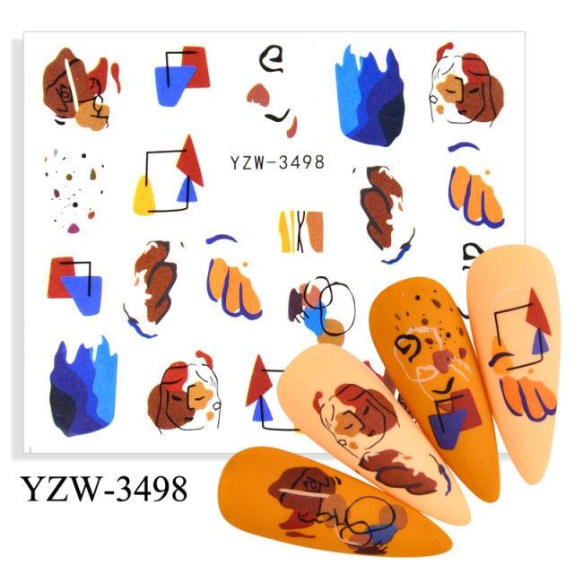 Kawaii Fruit Water Transfer Nail Stickers