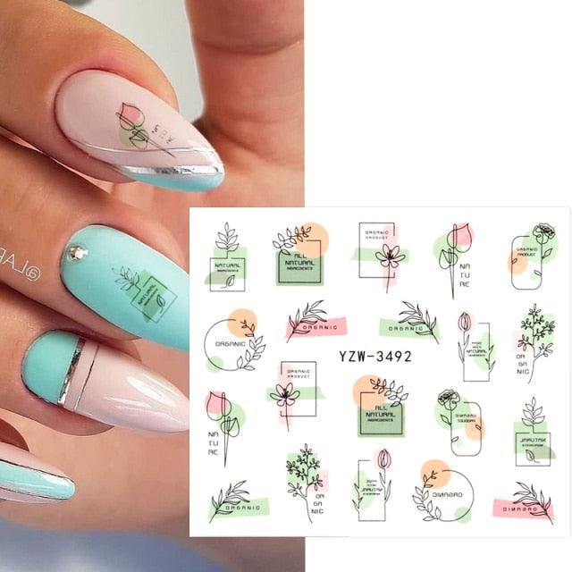 Kawaii Fruit Water Transfer Nail Stickers