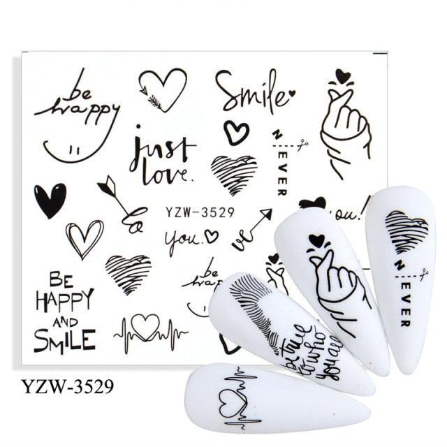 Kawaii Fruit Water Transfer Nail Stickers