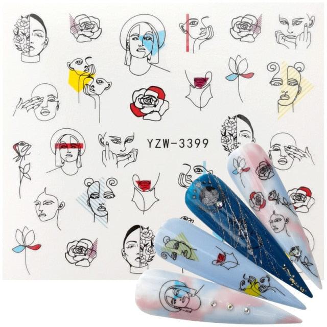 Kawaii Fruit Water Transfer Nail Stickers