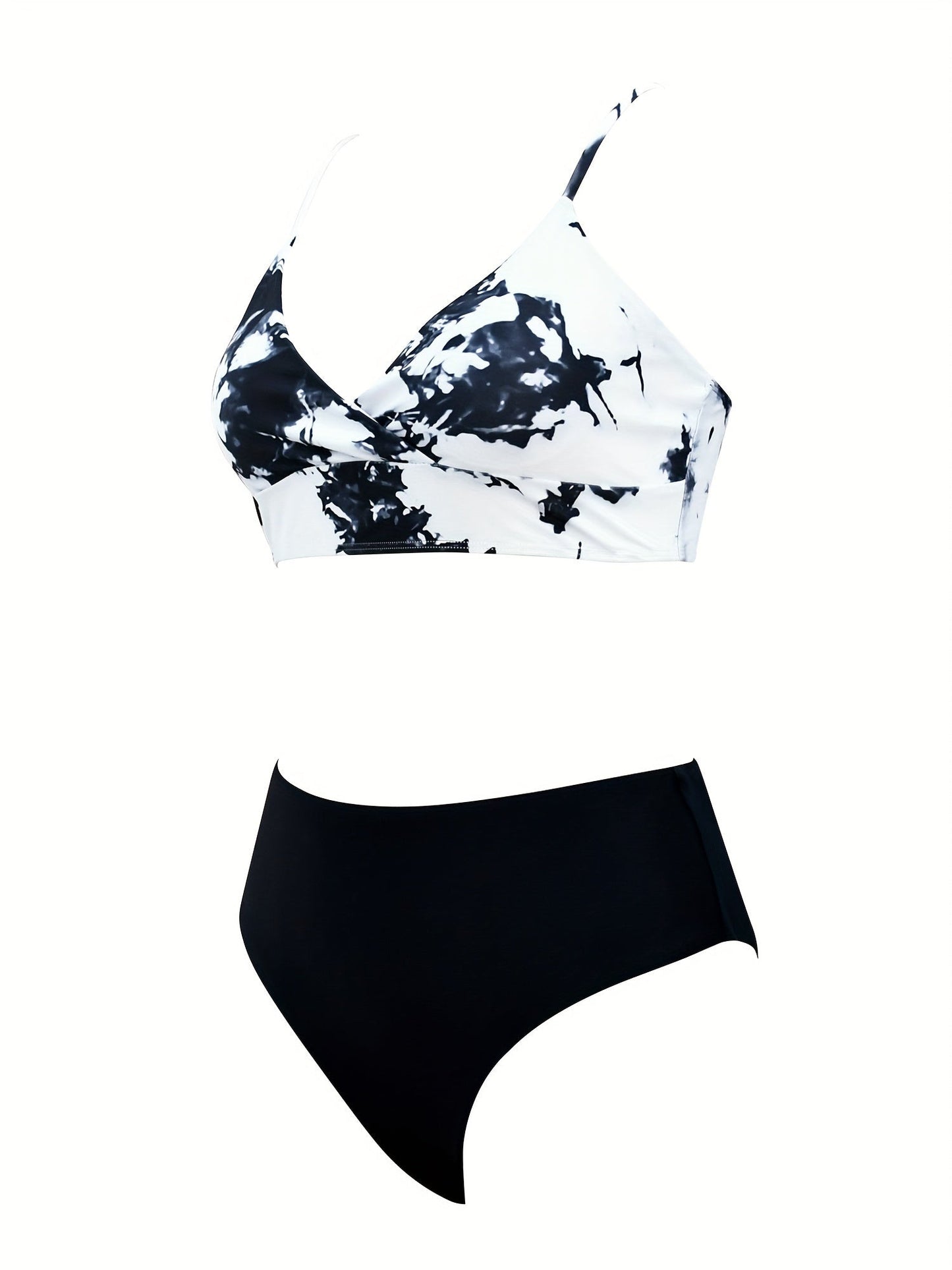 Ink Splash Crossover Bikini Set