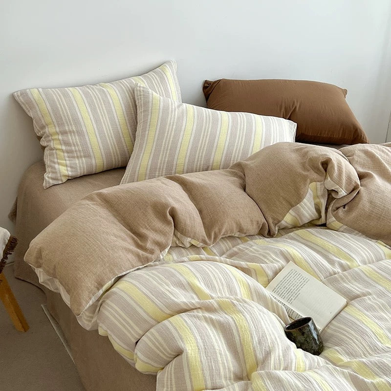 Coastal Blue Gingham Duvet Cover Set