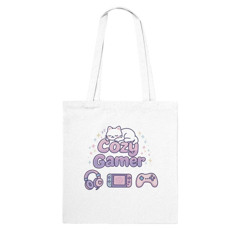 Kawaii "Cozy Gamer" Tote Bag