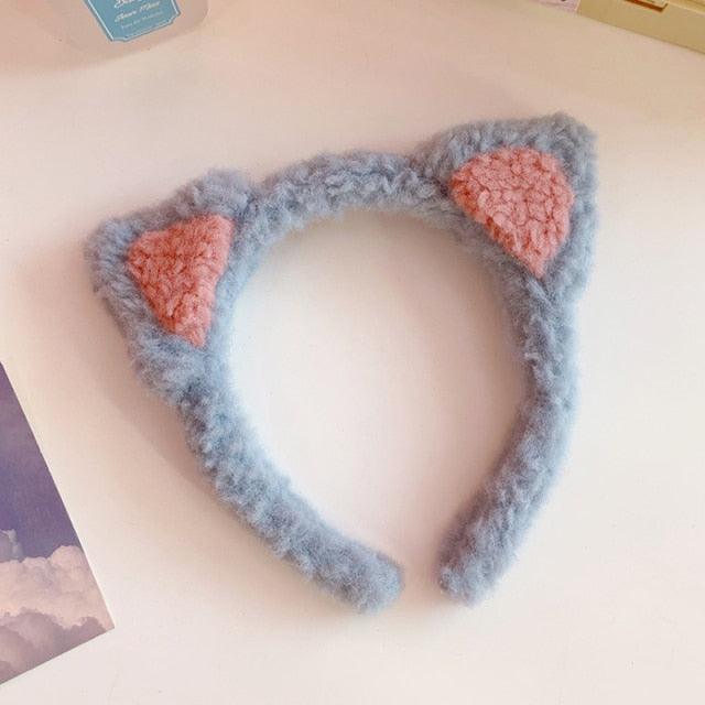 Plush Cotton Cat Ears Headband