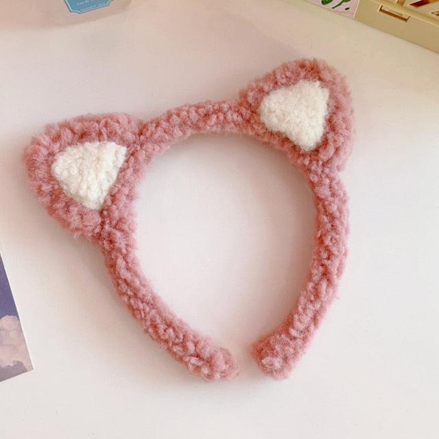Plush Cotton Cat Ears Headband