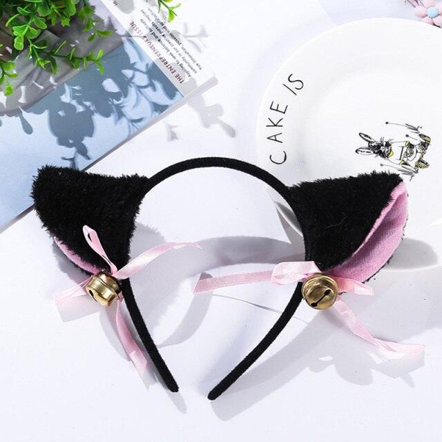 Plush Cotton Cat Ears Headband