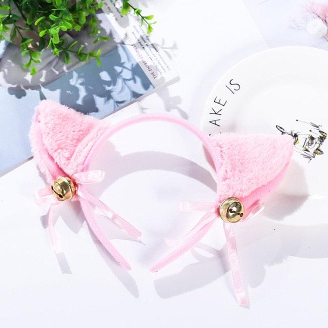 Plush Cotton Cat Ears Headband