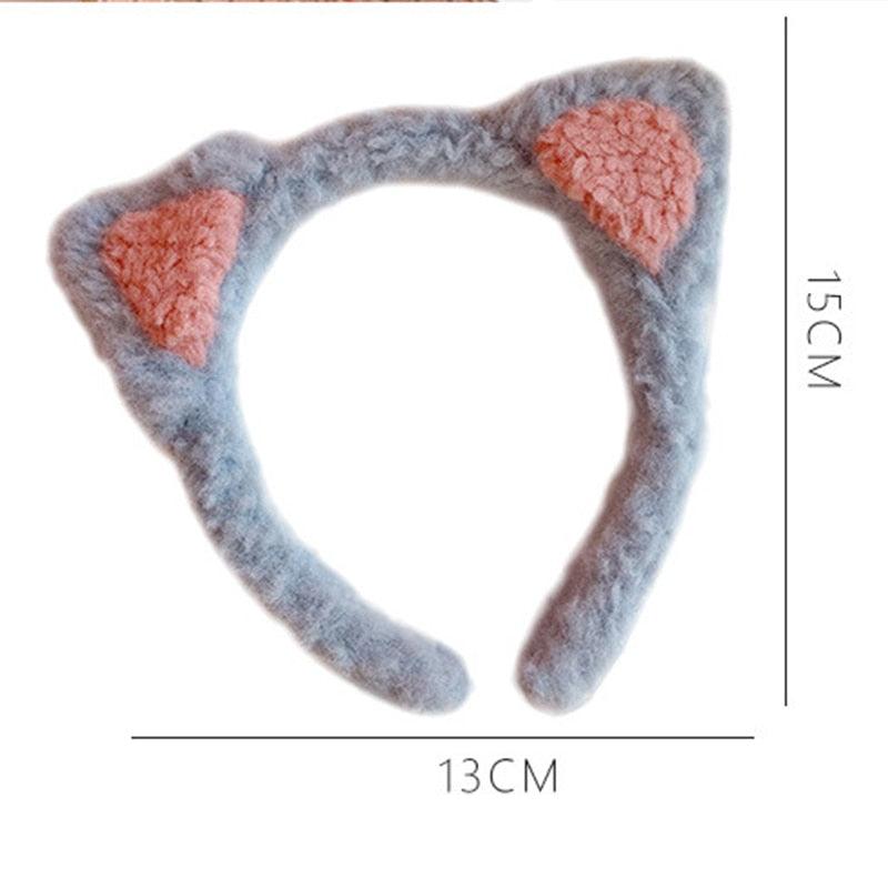 Plush Cotton Cat Ears Headband