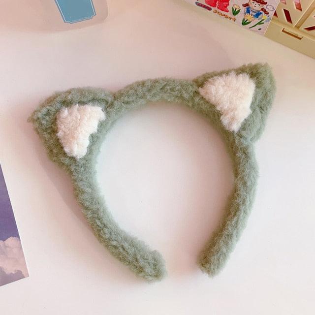 Plush Cotton Cat Ears Headband