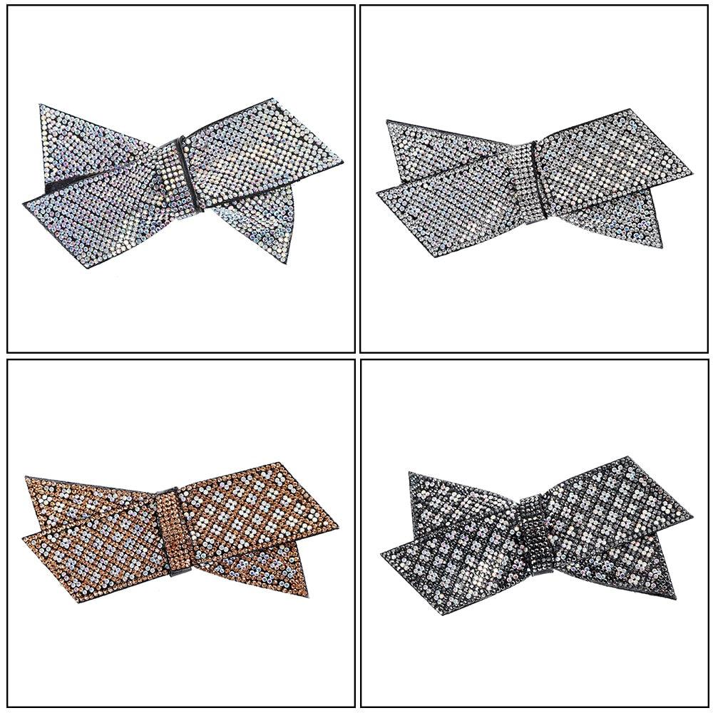 Crystal Bow Hair Clips