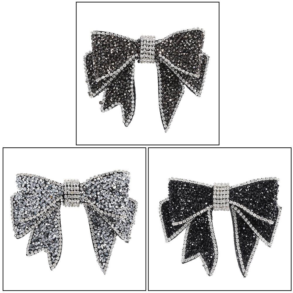 Crystal Bow Hair Clips