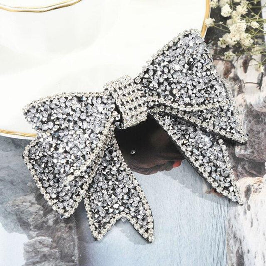 Crystal Bow Hair Clips