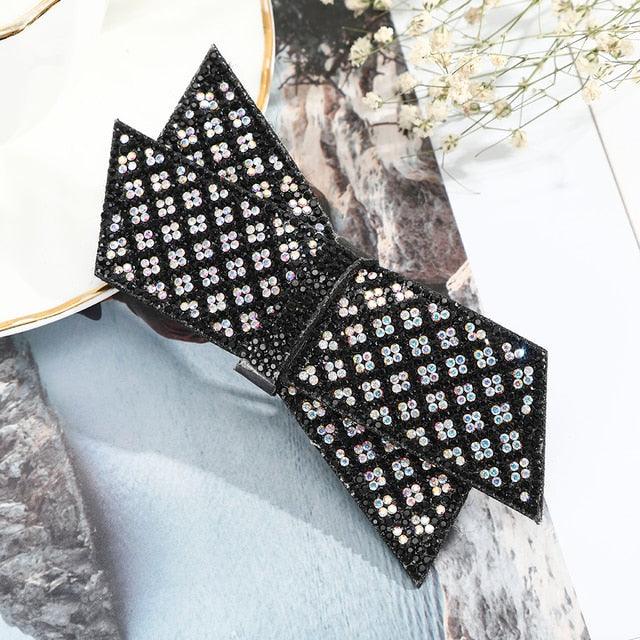 Crystal Bow Hair Clips