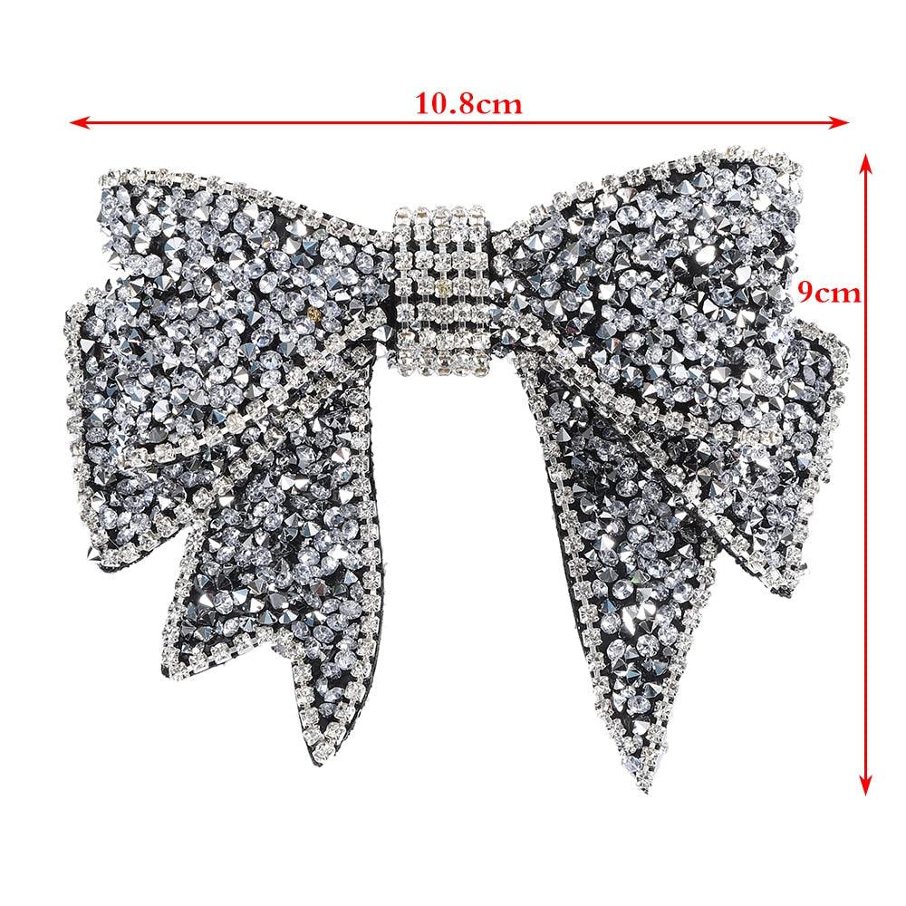 Crystal Bow Hair Clips