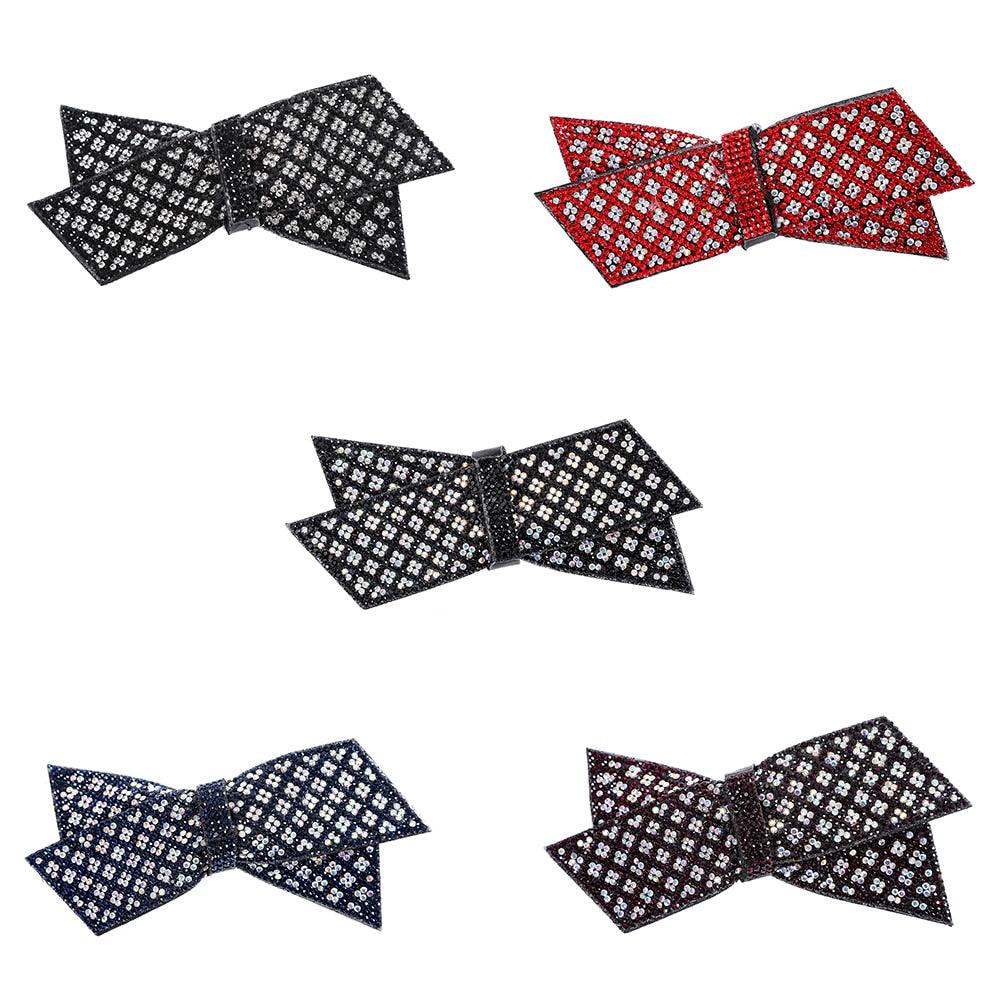 Crystal Bow Hair Clips