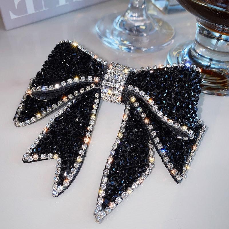 Crystal Bow Hair Clips