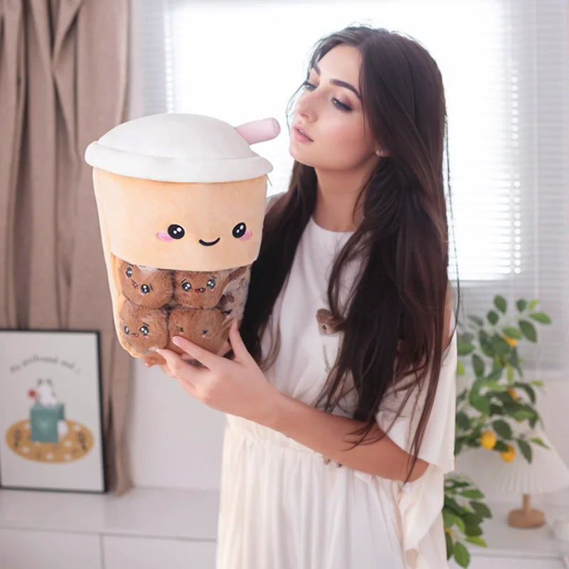 Peluches Boba Tea et Boba Pearl