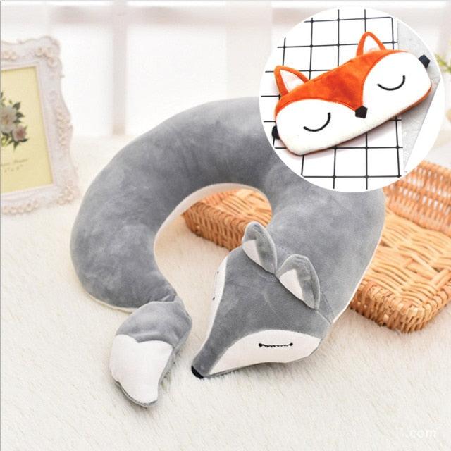 Kitsune Fox Anime Neck Pillow
