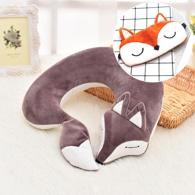 Kitsune Fox Anime Neck Pillow