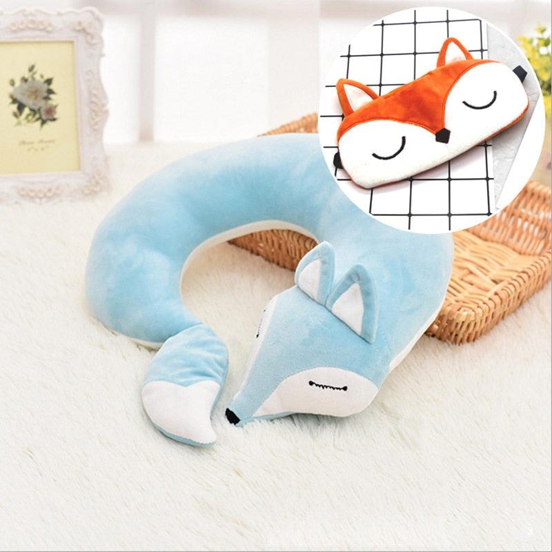 Kitsune Fox Anime Neck Pillow