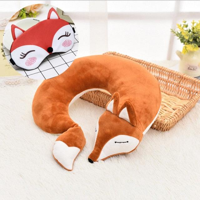 Kitsune Fox Anime Neck Pillow