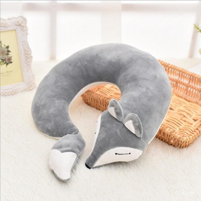 Kitsune Fox Anime Neck Pillow
