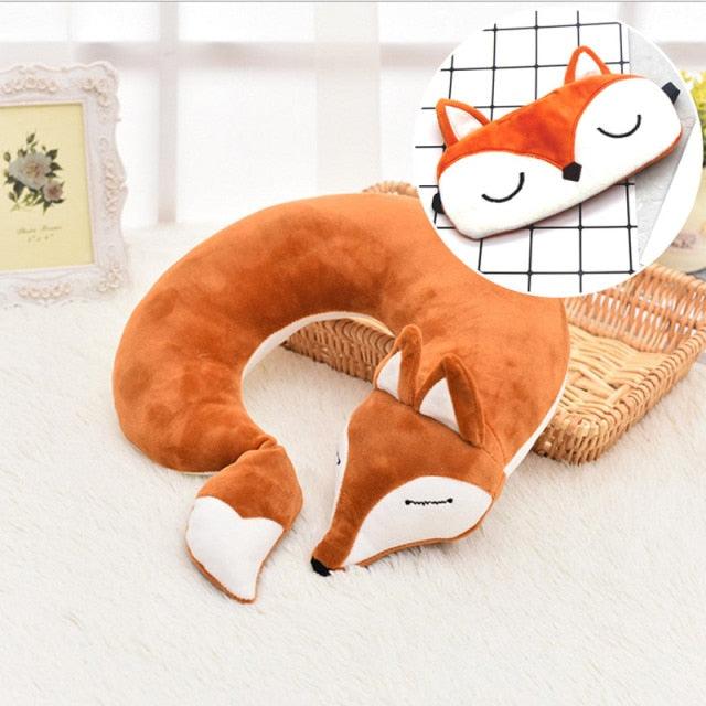 Kitsune Fox Anime Neck Pillow