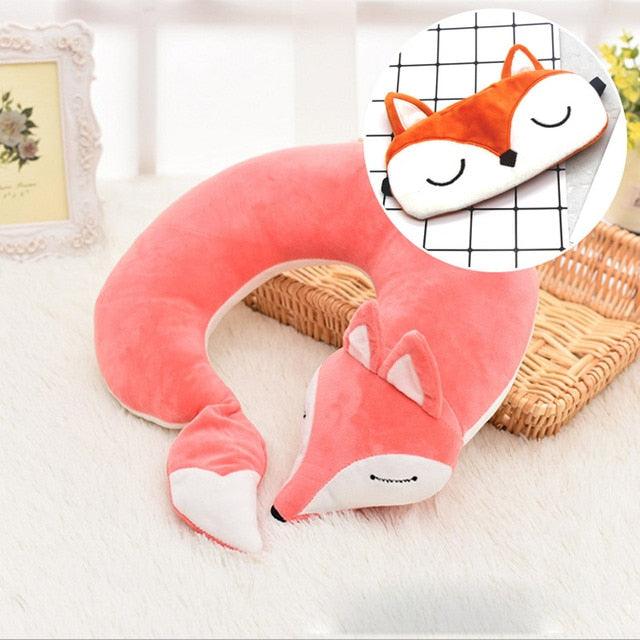 Kitsune Fox Anime Neck Pillow