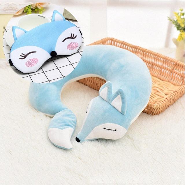 Kitsune Fox Anime Neck Pillow