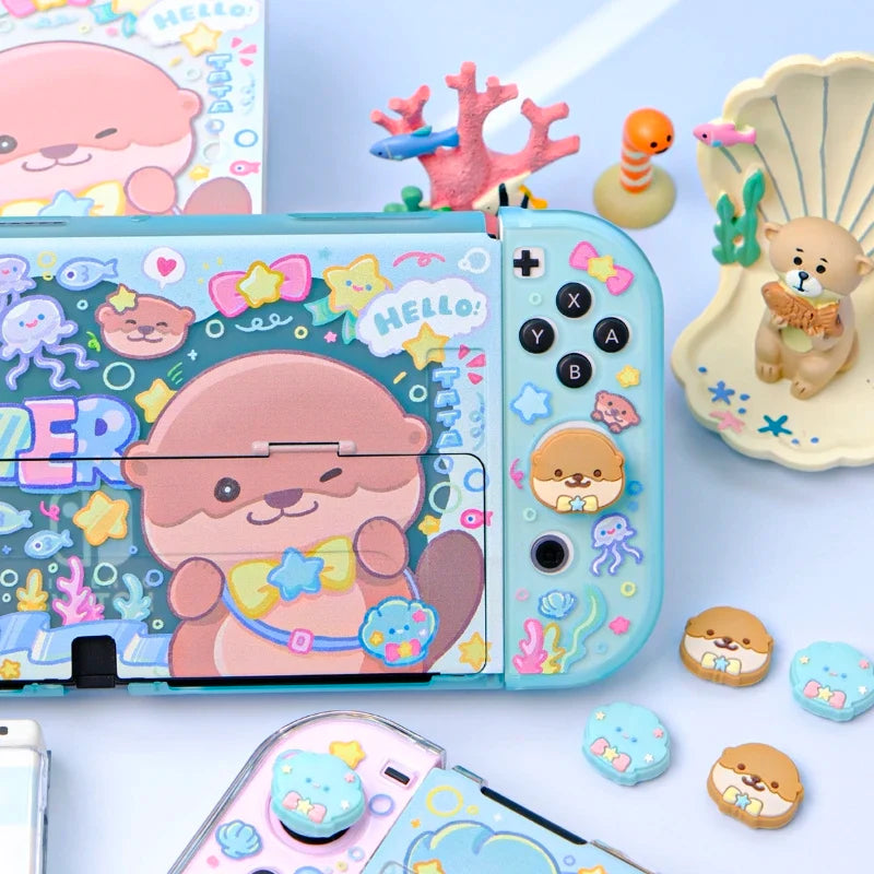 Étui Kawaii Otter pour Nintendo Switch