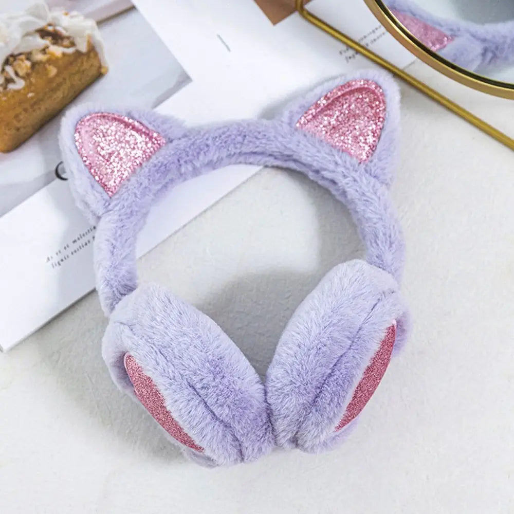 Cache-oreilles oreilles de chat pastel