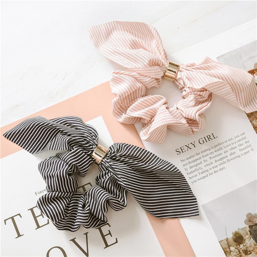 Rabbit Ear Metal Buckle Scrunchies