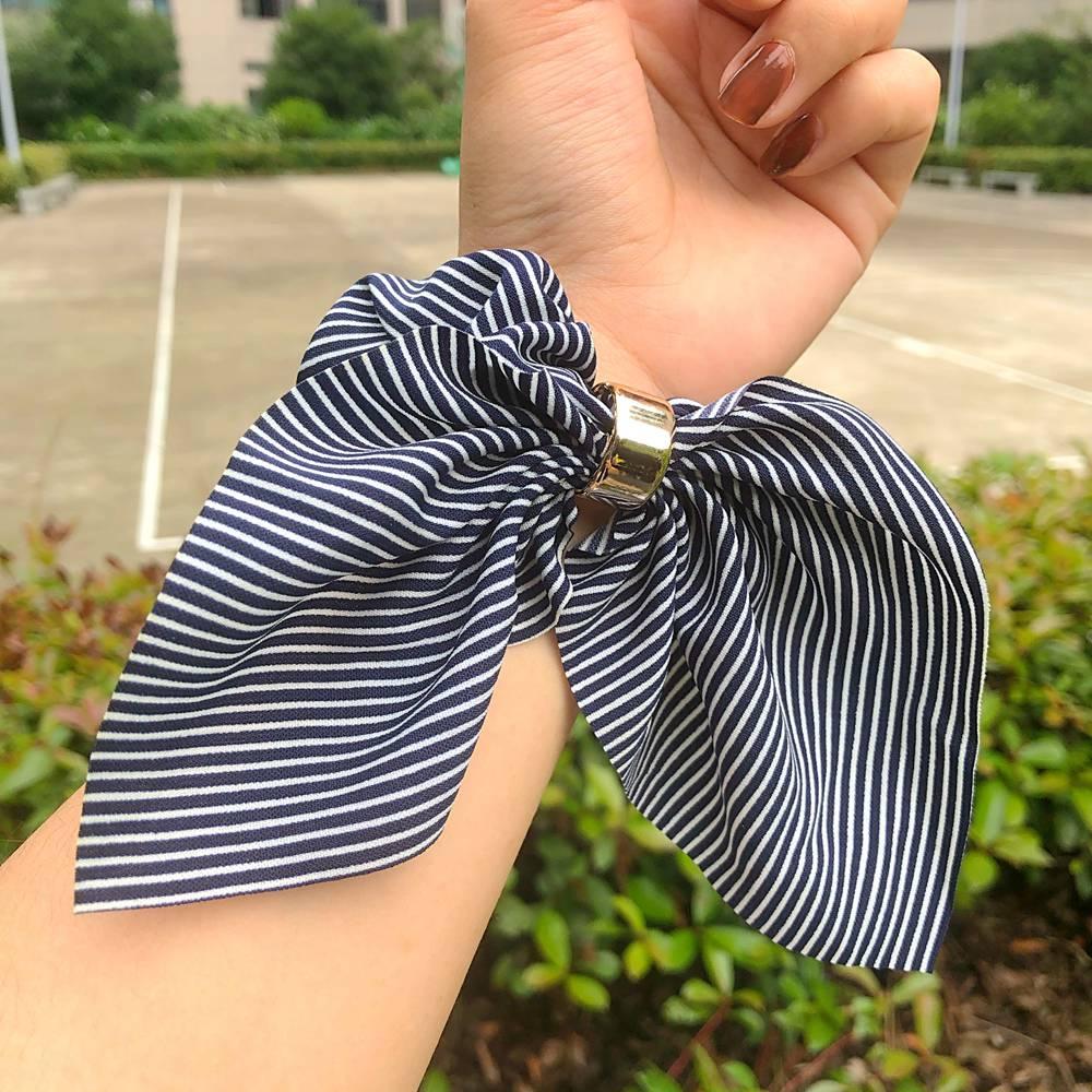 Rabbit Ear Metal Buckle Scrunchies