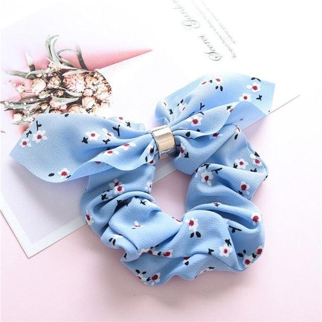 Rabbit Ear Metal Buckle Scrunchies
