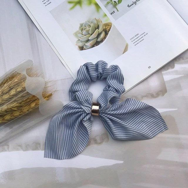 Rabbit Ear Metal Buckle Scrunchies