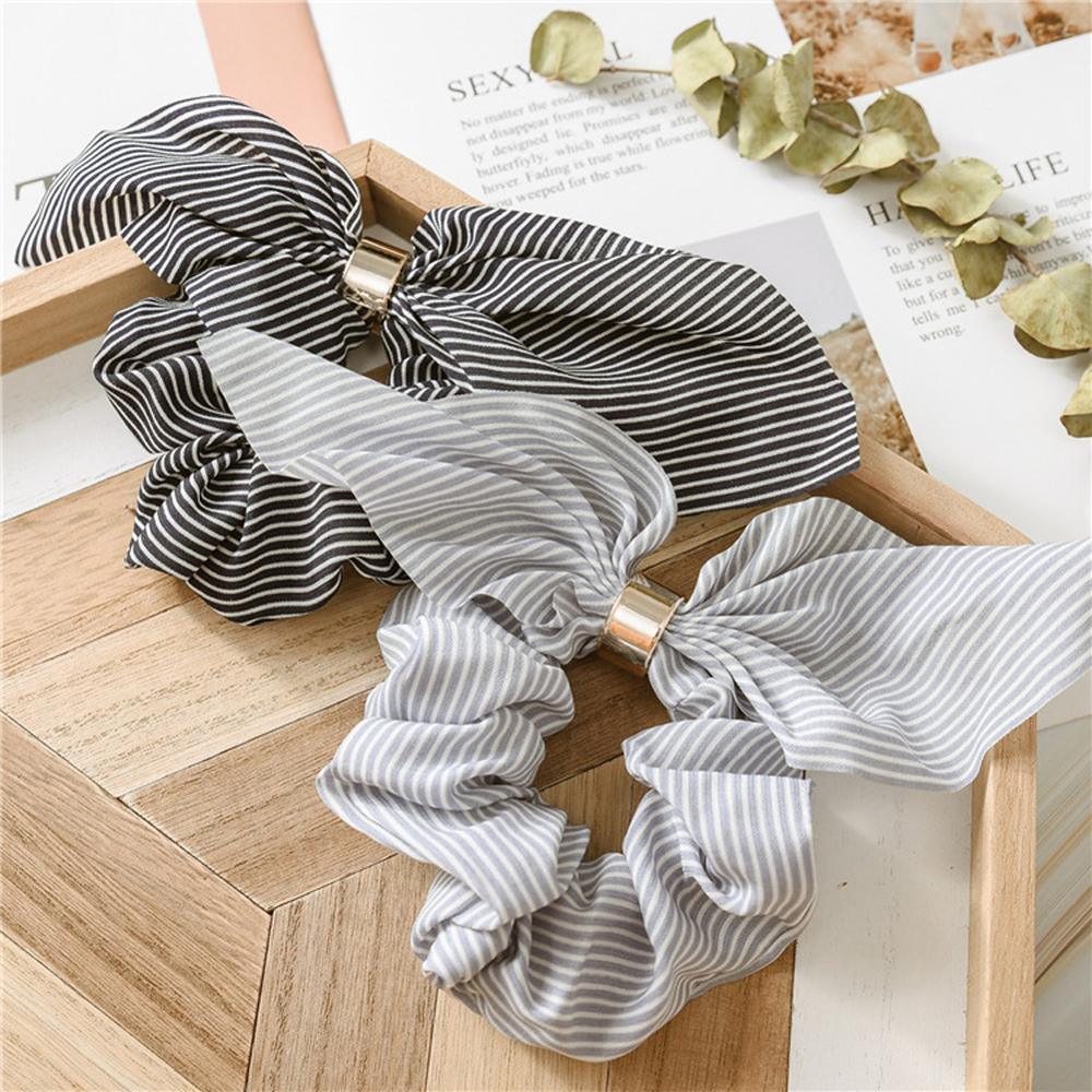 Rabbit Ear Metal Buckle Scrunchies