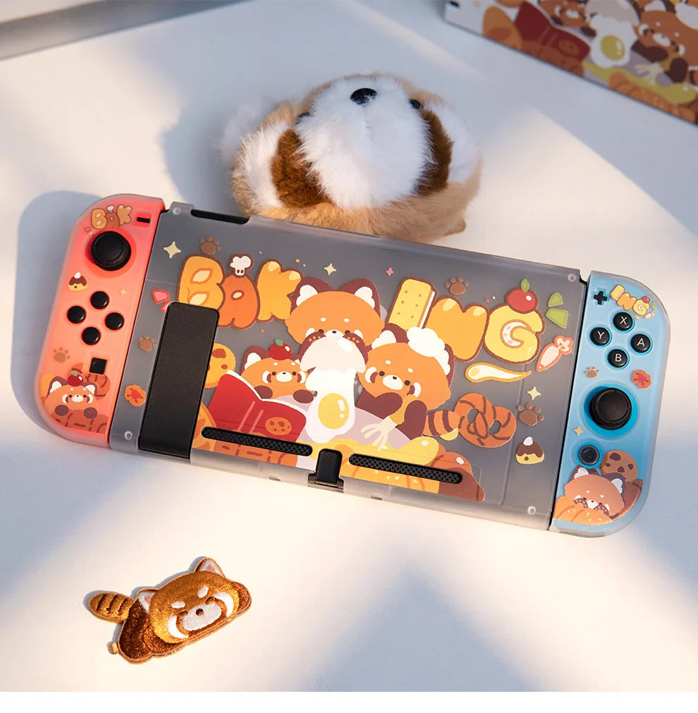 Étui Nintendo Switch Pandas roux