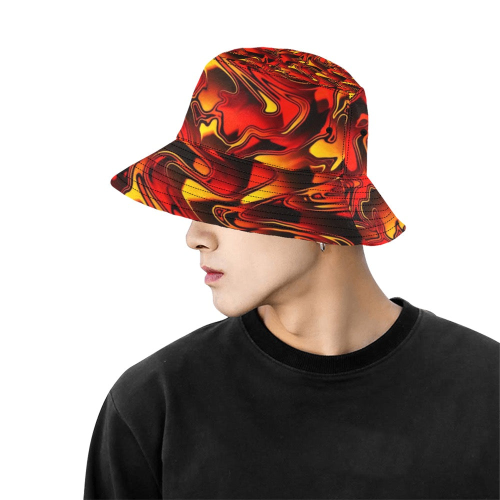Fire Chromatic Melt Bucket Hat