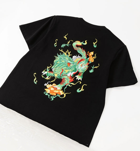KH759 Emerald Kirin Embroidery Tee