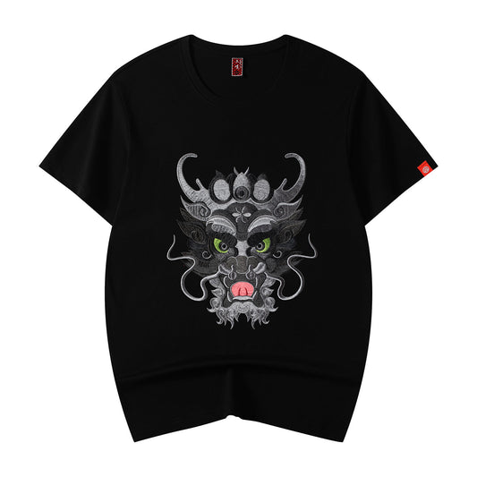 KH705 Dragon Head Embroidery Tee