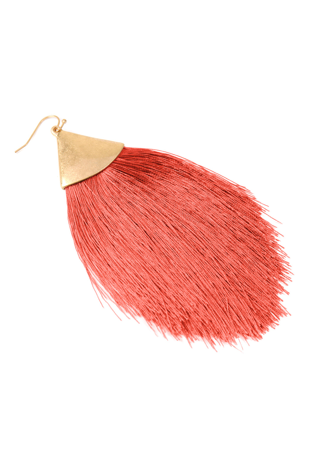 Oversized Tassel Drop Earrings