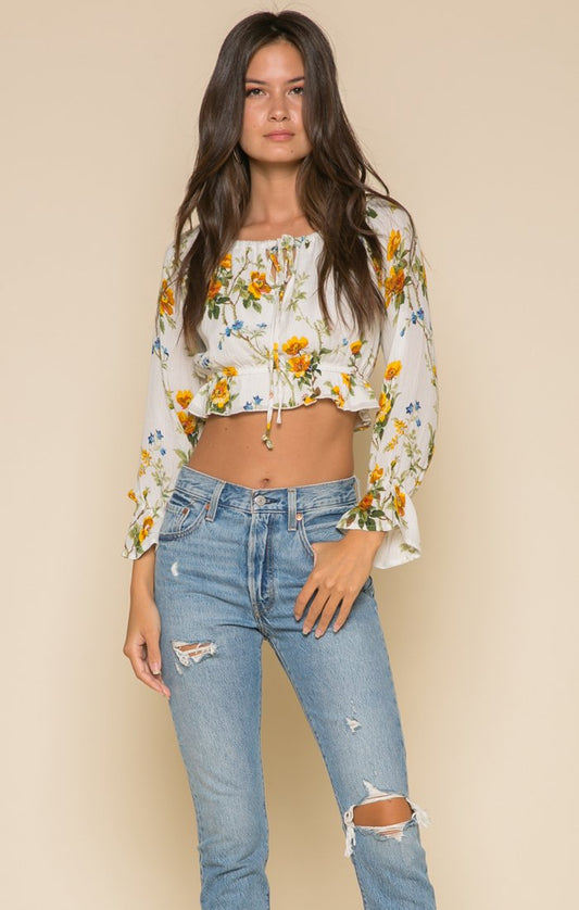 Buttercup Fields Crop Top