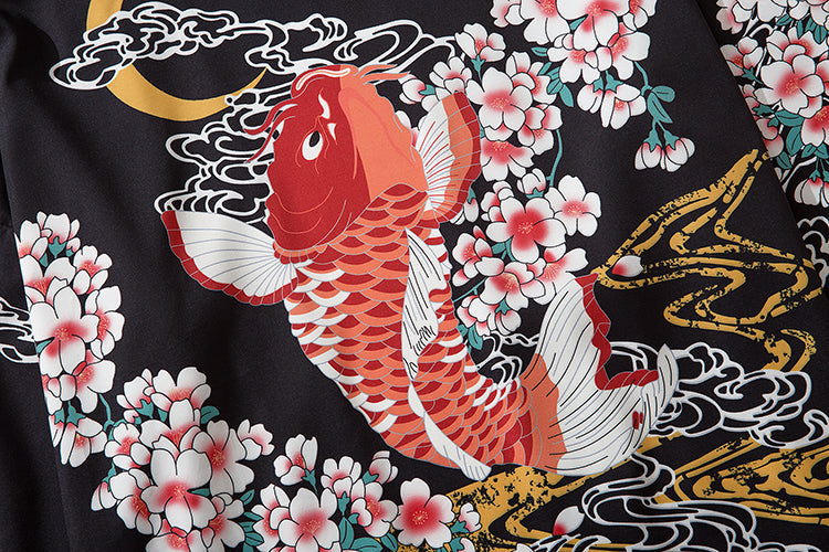 YC6007 Fish in Spring Kimono