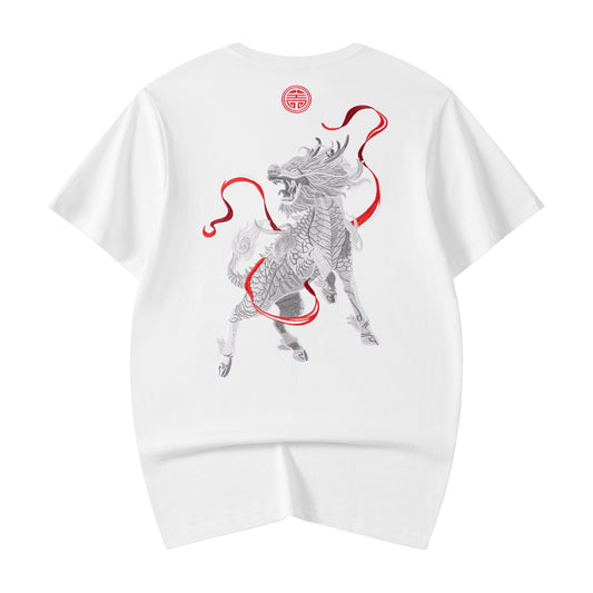 Camiseta con bordado del Kirin furioso KH755 