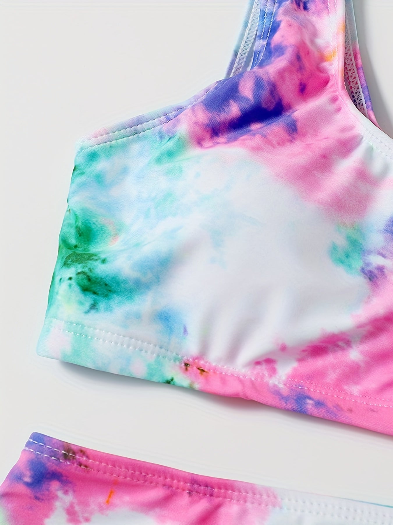 Vibrant Tie Dye High Waist Bikini Set