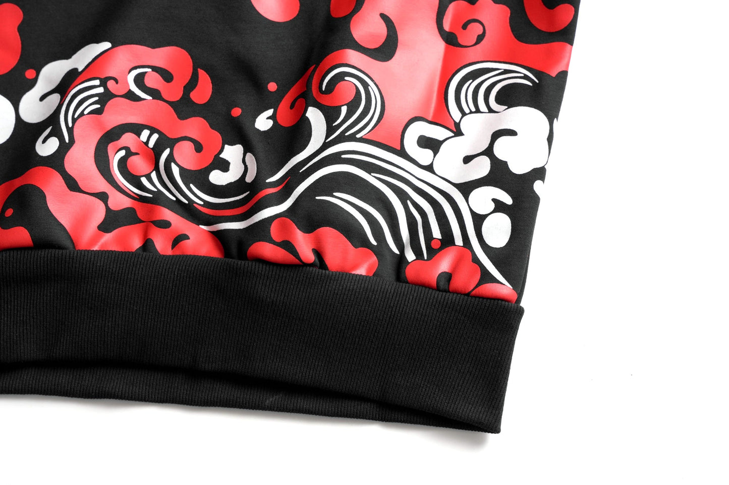 Red Oni Mask Embroidered Sweater